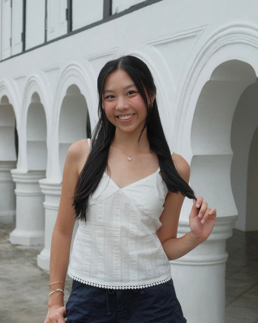 Estelle Top White